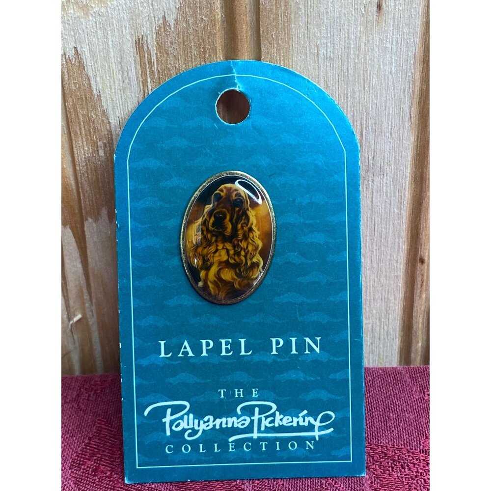 Cocker Spaniel Portrait Enamel Lapel Pin Pollyanna Pickering Collection Otter Ho - Picture 3 of 6